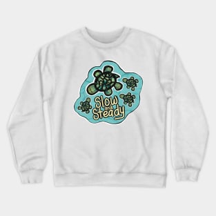 Slow and Steady | Turtle Graphic Crewneck Sweatshirt